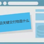 項目關鍵交付物是什么